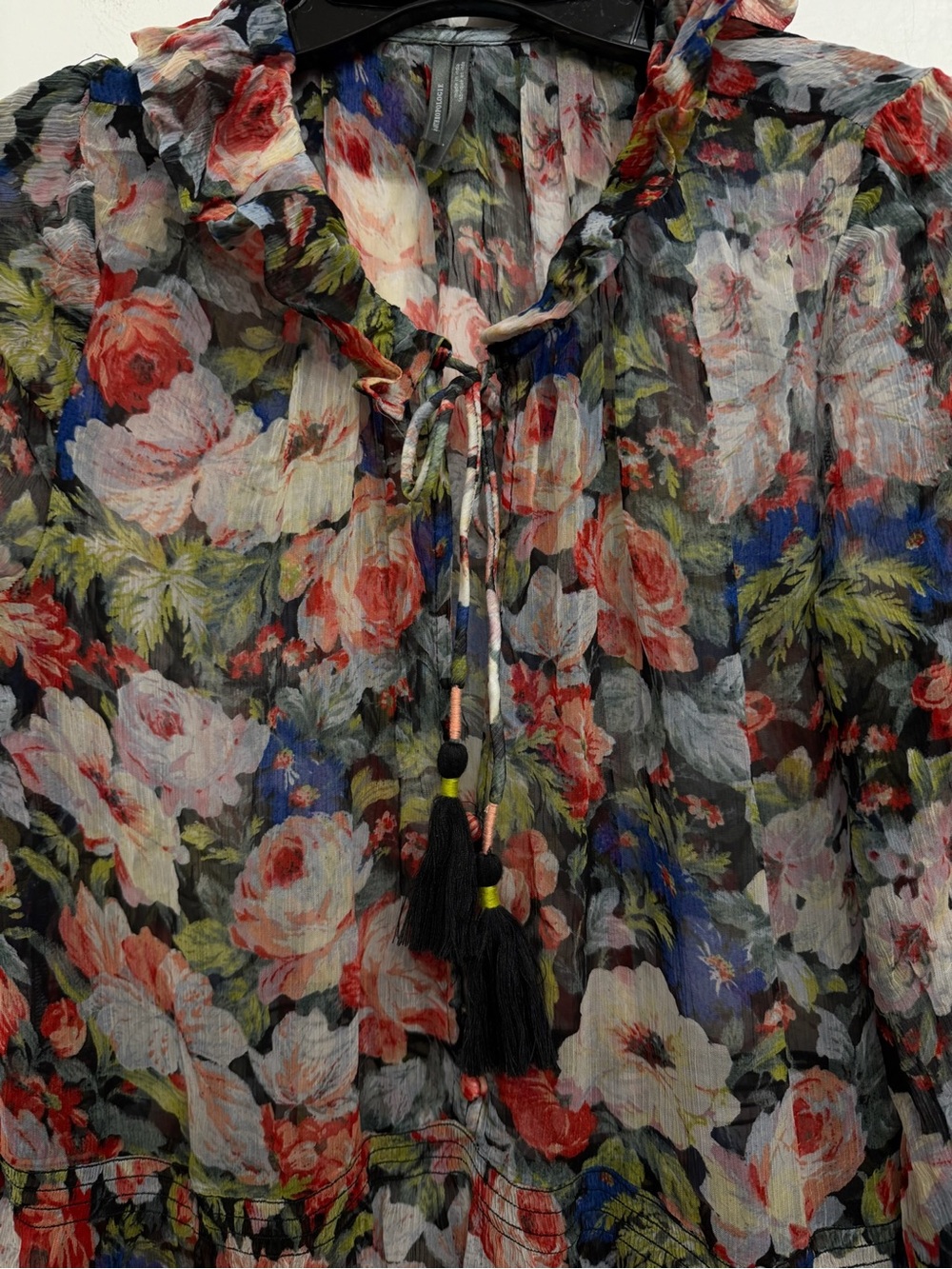 Anthropologie The Marais Printed Chiffon Maxi Dress Size Small 36688 - Picture 7 of 11